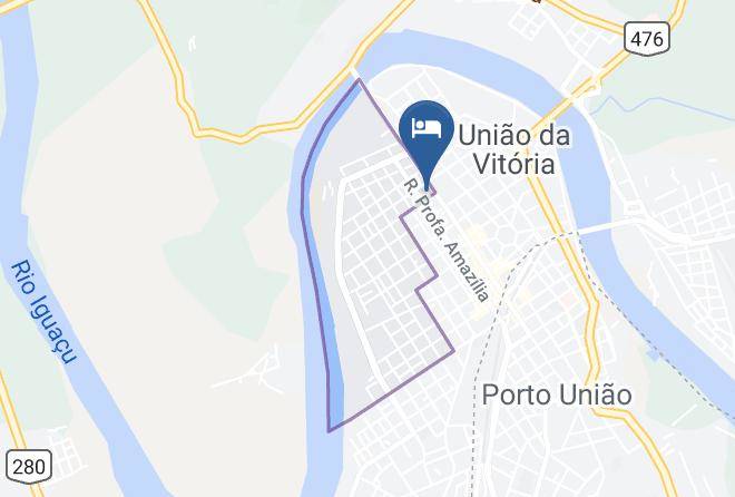 Uniao Da Vitoria - Hotel Turella Maps