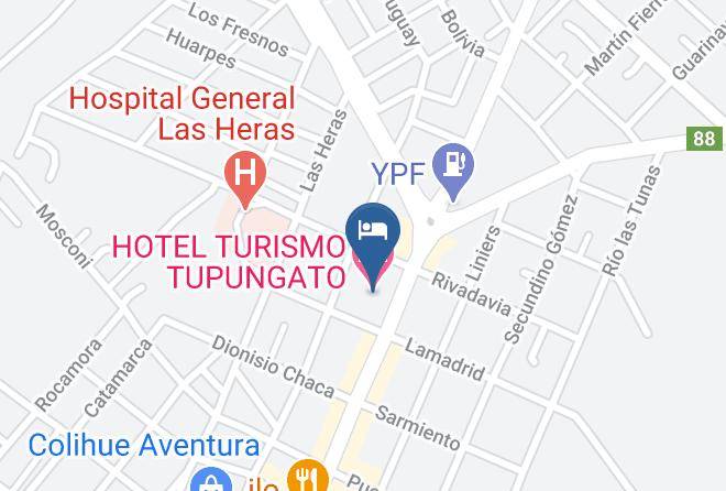 Tupungato - Hotel Turismo Tupungato Maps