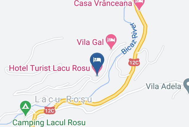Gheorgheni - Hotel Turist Lacu Rosu Maps