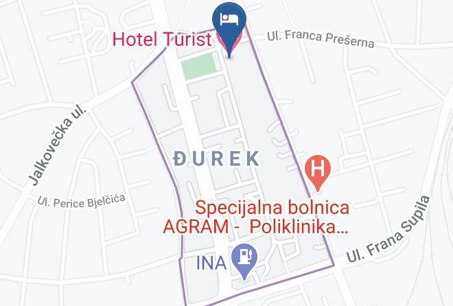 Varazdin - Hotel Turist Maps
