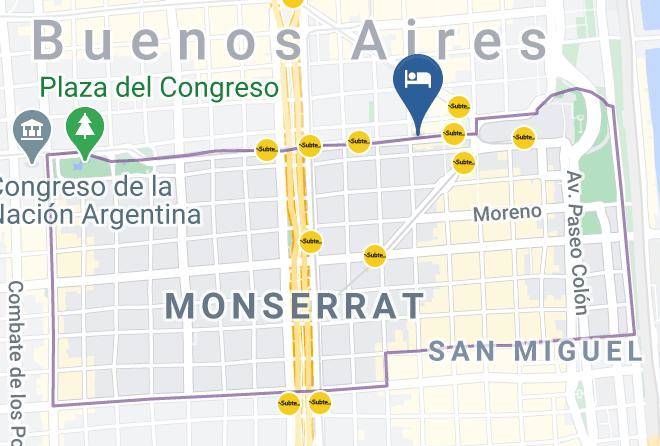 Autonomous City Of Buenos Aires - Hotel Turista Maps