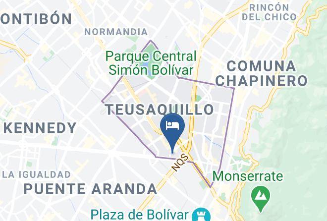 Bogota - Hotel Turistico Internacional Gran America Maps