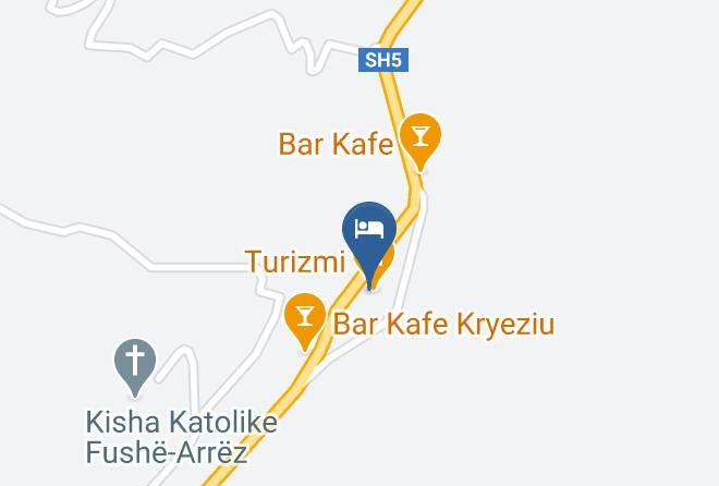 Fushe Arrez - Hotel Turizmi Fushe Arrez Maps