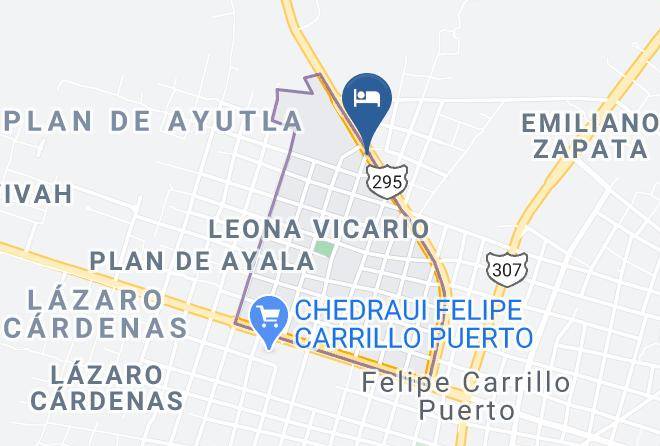 Felipe Carrillo Puerto Municipality - Hotel Turquesa Maya Maps