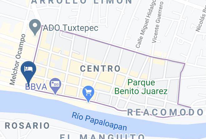 San Juan Bautista Tuxtepec - Hotel Tuxtepec Maps