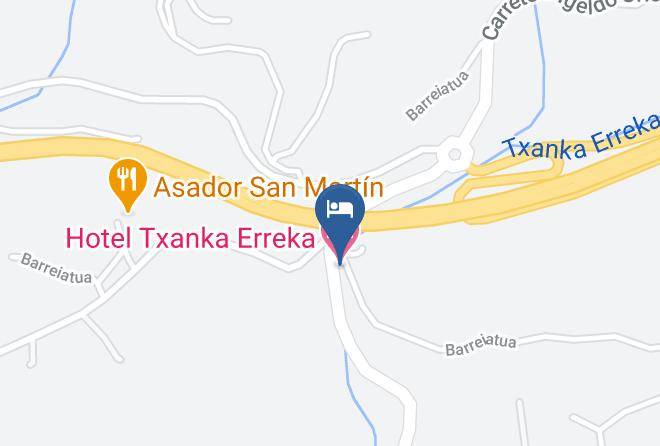 Gipuzkoa - Hotel Txanka Erreka Maps