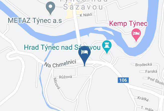 Benesov - Hotel Tynec Maps