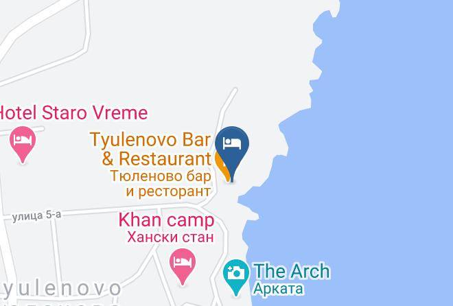 Shabla - Hotel Tyulenovo Maps