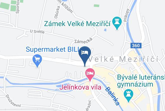 Zdar Nad Sazavou - Hotel U Bileho Konicka Maps