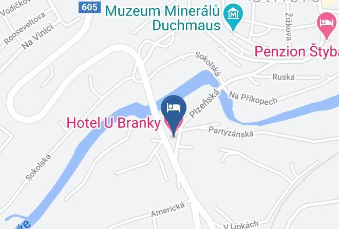 Tachov - Hotel U Branky Maps