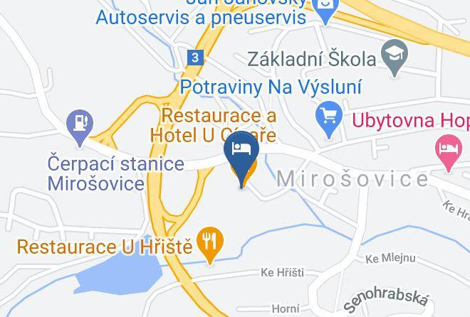 Prague East - Hotel U Cisare Maps