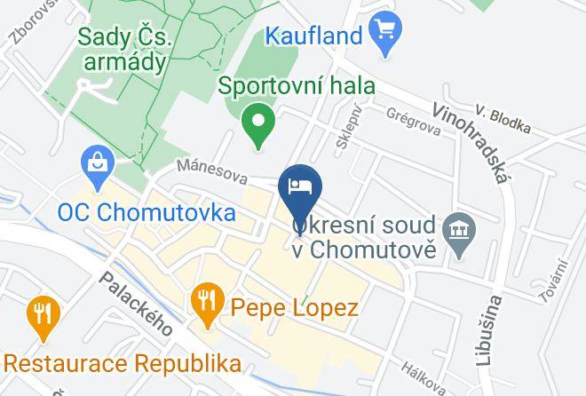 Chomutov - Hotel U Dvou Medvidku Maps