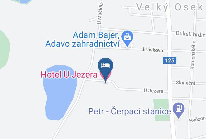 Kolin - Hotel U Jezera Maps