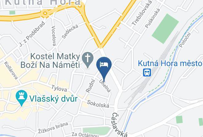 Kutna Hora - Hotel U Kata Maps