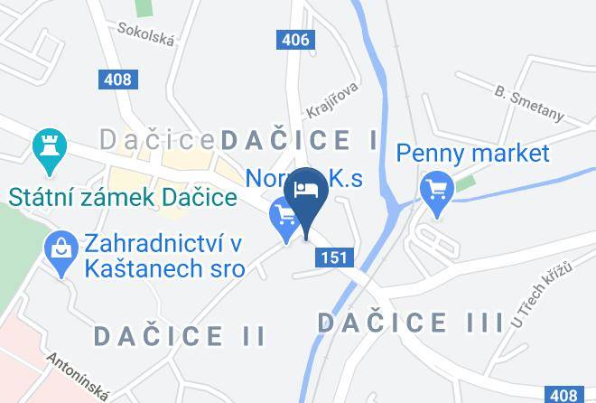 Jindrichuv Hradec - Hotel U Konicka Maps