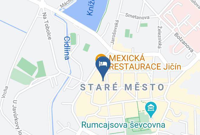 Jicin - Hotel U Krale Maps