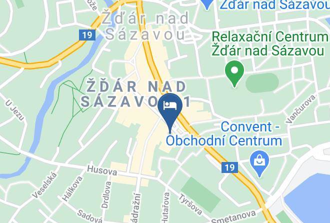 Zdar Nad Sazavou - Hotel U Labute Maps