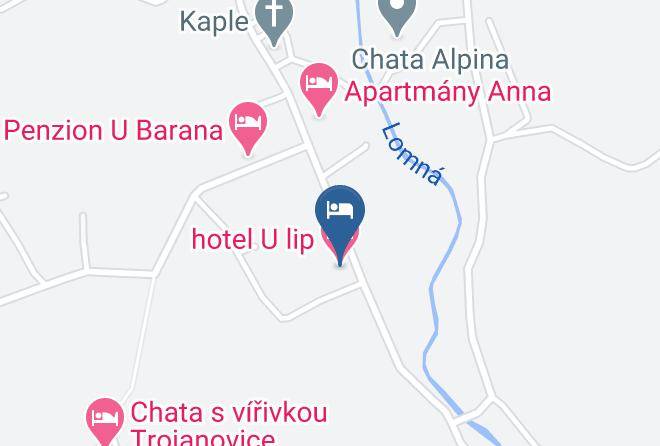 Novy Jicin - Hotel U Lip Trojanovice Maps