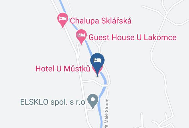 Jablonec Nad Nisou - Hotel U Mustku Maps