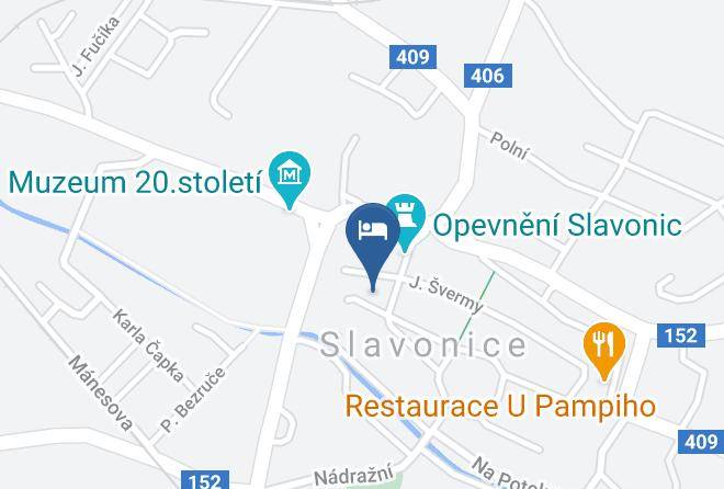 Jindrichuv Hradec - Hotel U Ruze Maps
