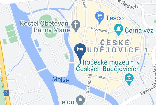 Ceske Budejovice - Hotel U Solne Brany Maps