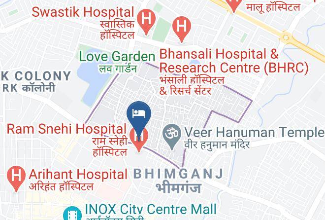 Bhilwara - Hotel U V Palace Maps