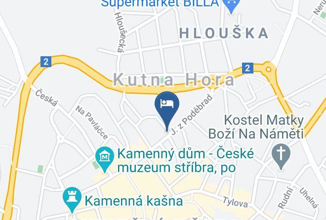 Kutna Hora - Hotel U Zvonu Maps