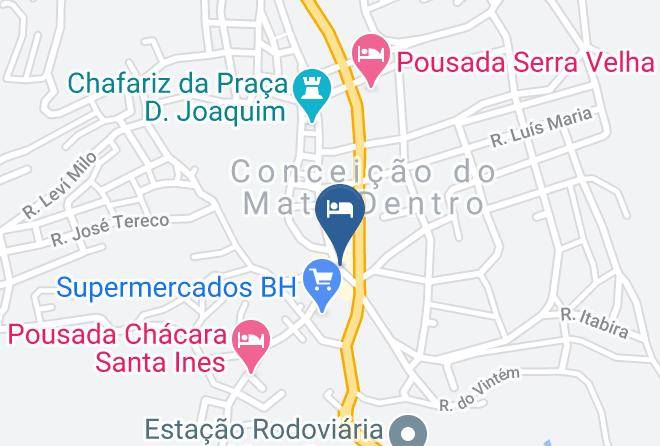 Conceicao Do Mato Dentro - Hotel Ubaldina Maps