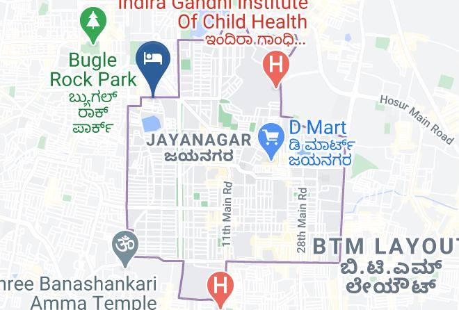 Bengaluru - Hotel Ud Residency Jayanagar Bangalore Maps
