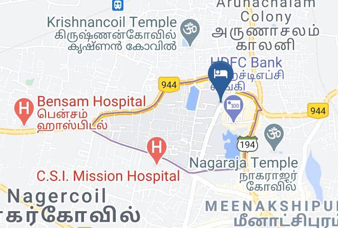 Nagercoil - Hotel Udupi International Maps