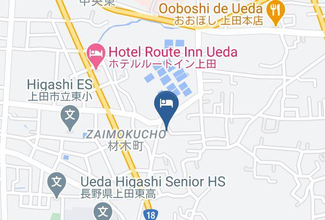 Ueda City - Hotel Ueda Sanso Maps
