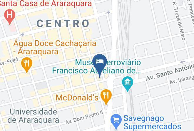 Araraquara - Hotel Uirapuru Maps