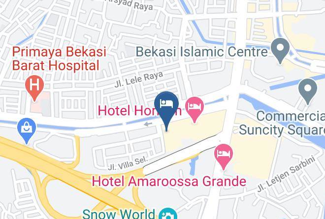 Kota Bekasi - Hotel Ultima Horison Maps