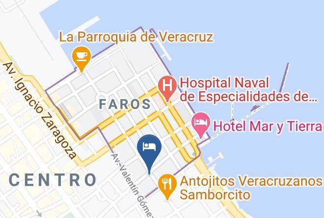 Veracruz Ricardo Flores Magon - Hotel Ulua Maps