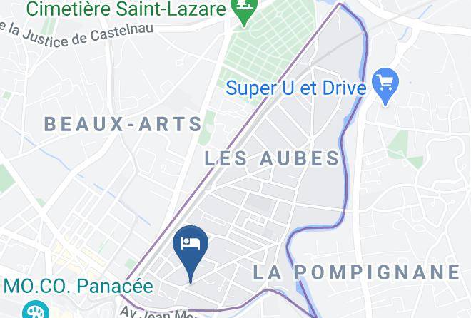 Hotel Ulysse Montpellier Centre Corum Map