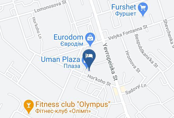 Hotel Uman Plaza Map