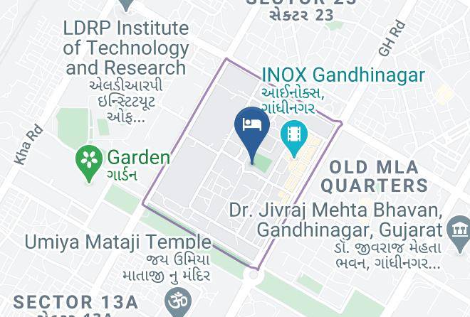 Gandhinagar - Hotel Umiya Palace Maps