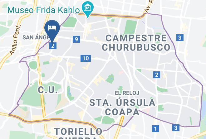 Coyoacan - Hotel Un Amor Maps