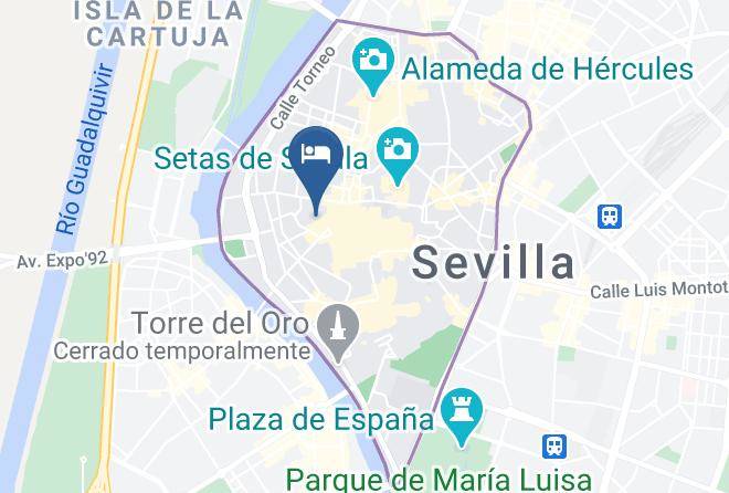 Seville - Hotel Un Patio Al Sur Maps