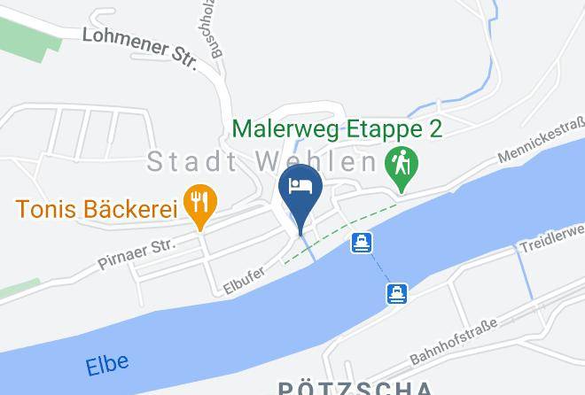 Sachsische Schweiz Osterzgebirge - Hotel Und Cafe Richter Maps