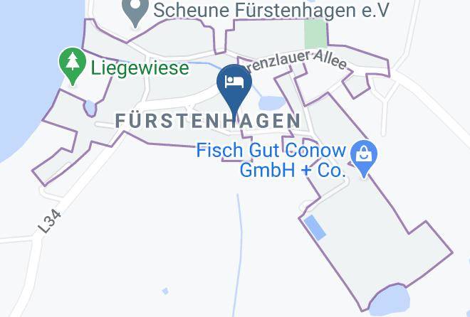 Mecklenburgische Seenplatte - Hotel Und Restaurant Alte Schule Furstenhagen Maps