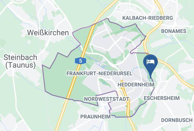 Frankfurt Am Main - Hotel Und Restaurant Sandelmuhle Maps