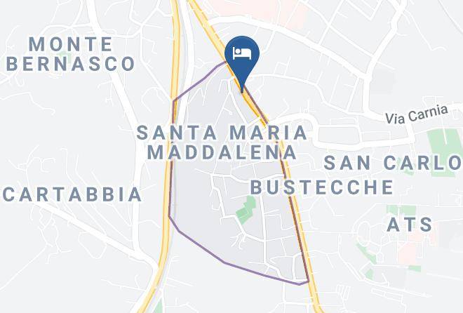 Hotel Ungheria Varese 1946 Map