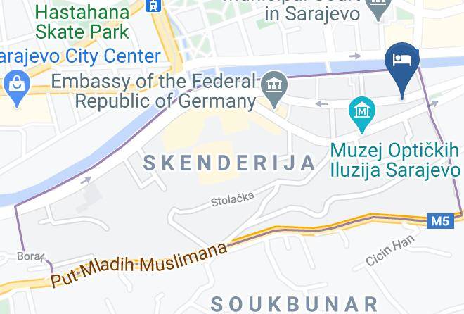 Sarajevo - Hotel Unica Maps
