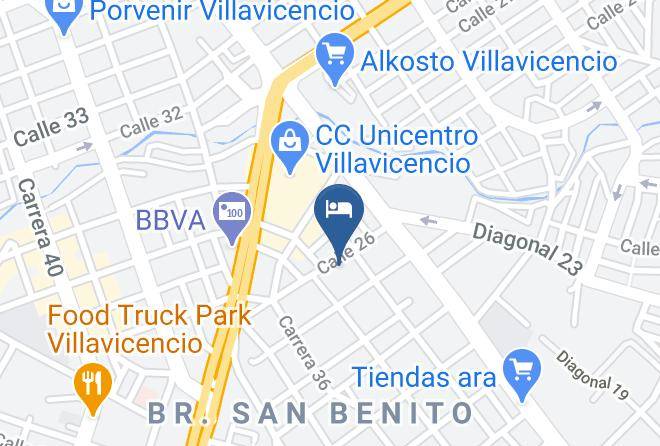 Villavicencio - Hotel Unicentro Del Llano Maps