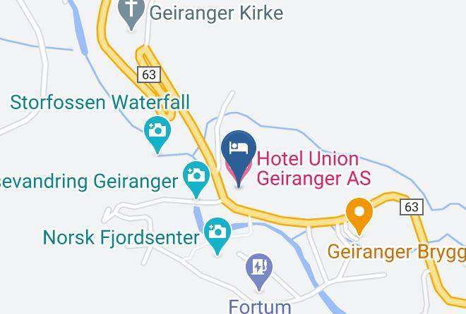 Hotel Union Geiranger As Map