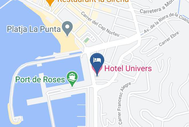Girona - Hotel Univers Maps