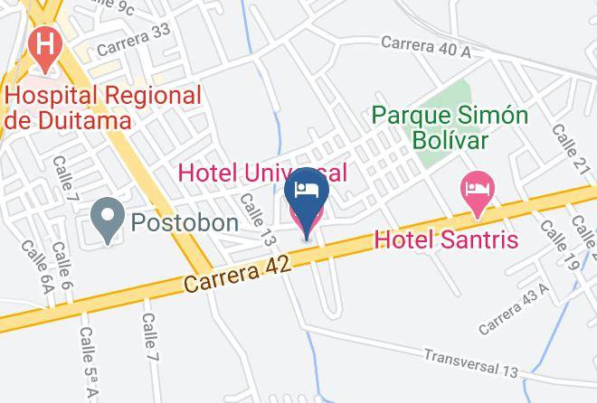 Duitama - Hotel Universal Maps
