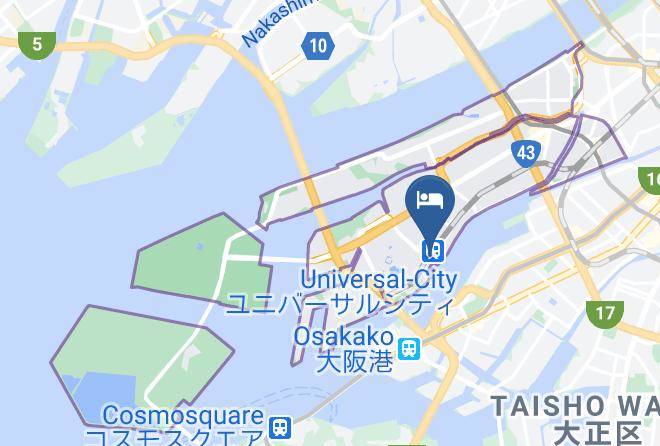 Osaka City Konohana Ward - Hotel Universal Port Maps