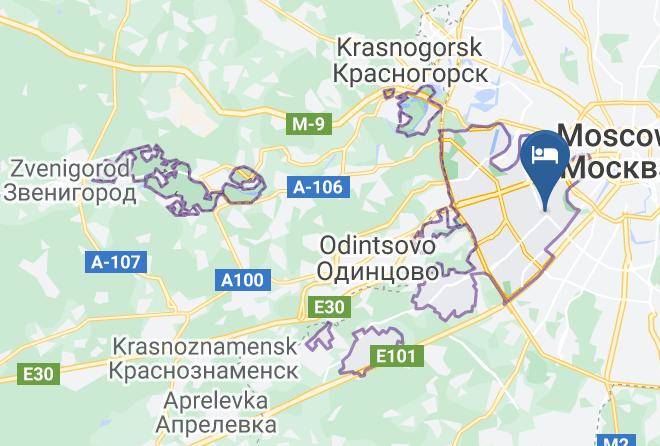 Moscow - Hotel Universitetskaya Maps